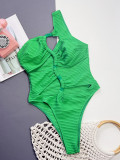 Swimsuit Two Pieces Women's Swimwear Solid Lace-Up Sexy Bikini