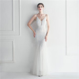 Plus Size Women Sequined Formal Party Maxi Evening Dress