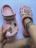 Cactus accessories high-heeled hole shoes women's summer slope heel thick bottom hole shoes women's shoes