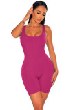 Women's Cotton Ribbed Rompers Summer
