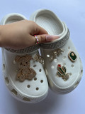 Cactus accessories high-heeled hole shoes women's summer slope heel thick bottom hole shoes women's shoes