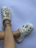 Cactus accessories high-heeled hole shoes women's summer slope heel thick bottom hole shoes women's shoes