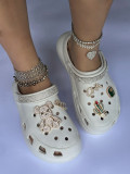 Cactus accessories high-heeled hole shoes women's summer slope heel thick bottom hole shoes women's shoes