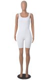 Women's Cotton Ribbed Rompers Summer