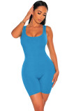 Women's Cotton Ribbed Rompers Summer