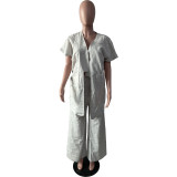 Women's Casual Loose Cardigan Women's Two-Piece Set