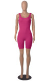 Women's Cotton Ribbed Rompers Summer
