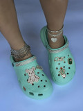 Cactus accessories high-heeled hole shoes women's summer slope heel thick bottom hole shoes women's shoes