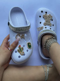 Cactus accessories high-heeled hole shoes women's summer slope heel thick bottom hole shoes women's shoes