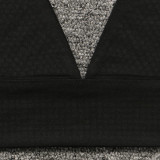 Sexy diamond-encrusted deep V-wrapped chest strap two-piece skirt set