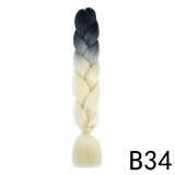 Women African Wig Gradient Jumbo Braid Hair