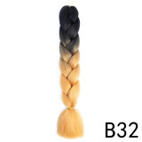 Women African Wig Gradient Jumbo Braid Hair