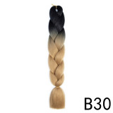 Women African Wig Gradient Jumbo Braid Hair