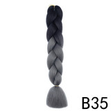 Women African Wig Gradient Jumbo Braid Hair