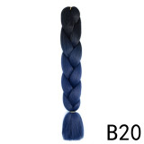 Women African Wig Gradient Jumbo Braid Hair