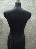Women Sexy Sequin Backless Halter Neck Top