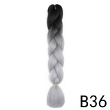 Women African Wig Gradient Jumbo Braid Hair