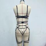 Sexy Women's See-Through Solid Color Sexy Bra Lingerie Set