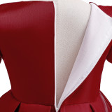 Children's Dress Girls Puff Sleeve Performance Princess Dress