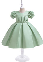 Children's Dress Girls Puff Sleeve Performance Princess Dress Children's Dress Girls Puff Sleeve Performance Princess Dress