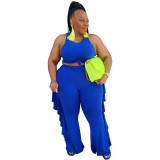 Fashion Women's Clothing Solid Color Tank Top Trousers Two-Piece Set