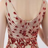 Elegant Long Sequins Plus Size Beauty Formal Party Evening Dress