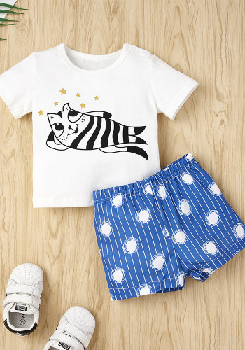 Summer Baby Suits Baby Short-Sleeved Clothes Newborn Suits Baby Clothes Infant Two Piece Set