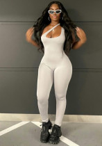 Solid Color One Slash Shoulder Slim Fit Casual Women's Jumpsuit Solid Color One Slash Shoulder Slim Fit Casual Women's Jumpsuit