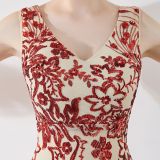 Elegant Long Sequins Plus Size Beauty Formal Party Evening Dress