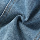 Summer Boys Single Breasted Hooded Short Sleeve Denim Jacket