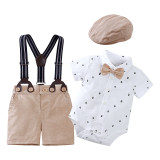Children's Suits Summer Short-Sleeved Romper Shorts Baby Boys Two Piece Set