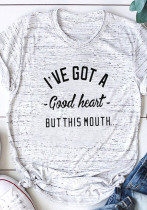 Letter Print Short Sleeve Style T-Shirt Letter Print Short Sleeve Style T-Shirt