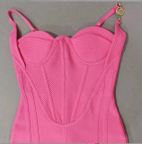 Women's party cross-border houseofc bandage dress