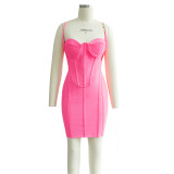 Women's party cross-border houseofc bandage dress