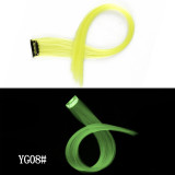 Multi-Color Wig One-Piece Luminous Clip Hair Multi-Color Seamless Hair Extensions Ear Dyeing Luminous One-Piece Clip Hair