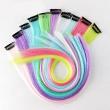 Multi-Color Wig One-Piece Luminous Clip Hair Multi-Color Seamless Hair Extensions Ear Dyeing Luminous One-Piece Clip Hair
