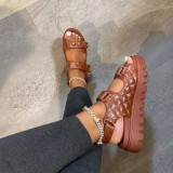 Platform Sandals Women Summer Time Casual Velcro Sandals