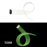 Multi-Color Wig One-Piece Luminous Clip Hair Multi-Color Seamless Hair Extensions Ear Dyeing Luminous One-Piece Clip Hair