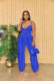 Women's clothing set tassels two-piece pants set