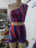Abstract Printed Sexy Set Women