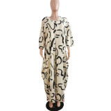 Women'S Spring Summer Letter Print V-Neck Long-Sleeve Top Suit For Women