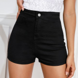 High Waist Stretch Plus Size Sexy Ripped Women's Denim Shorts