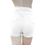 High Waist Stretch Plus Size Sexy Ripped Women's Denim Shorts