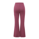 Casual Pants Spring and Autumn Chic Career Slim Pants Versatile Fashion Wide Leg Pants