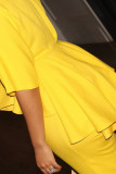 Spring Summer Women's Suit Top Knife-cut Wide-leg Bottoms