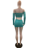 Women's Sexy Lace-Up Bodycon Set