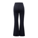 Casual Pants Spring and Autumn Chic Career Slim Pants Versatile Fashion Wide Leg Pants