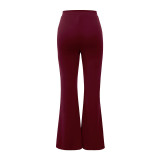 Casual Pants Spring and Autumn Chic Career Slim Pants Versatile Fashion Wide Leg Pants