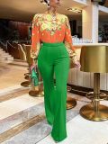 Casual Pants Spring and Autumn Chic Career Slim Pants Versatile Fashion Wide Leg Pants