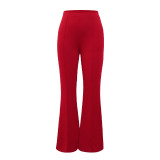 Casual Pants Spring and Autumn Chic Career Slim Pants Versatile Fashion Wide Leg Pants